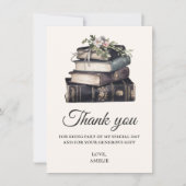  Victoriaans Boek Verjaardag Bedankkaart (Voorkant)