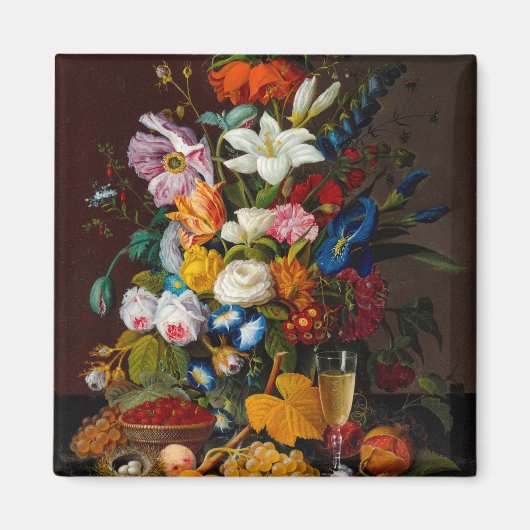 Victoriaans boeket, 1850-1855 door Severin Roesen Magneet (Voorkant)