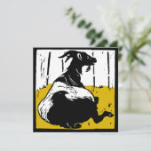 Victoriaans boerengeiten aankondiging (Staand voorkant)