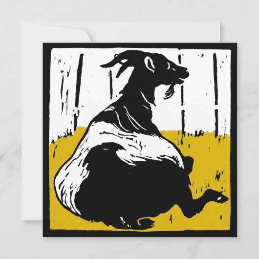 Victoriaans boerengeiten aankondiging (Voorkant)