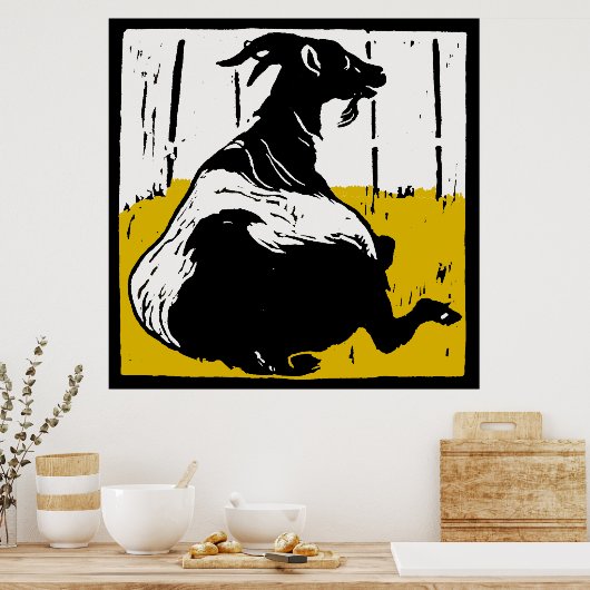 Victoriaans boerengeiten poster (Keuken)