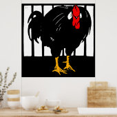 Victoriaans boerenrooster poster (Keuken)
