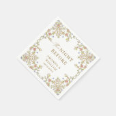  Victoriaans Boheems Bloemen repetitie diner Servet (Hoek)