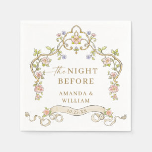 Victoriaans Boheems Bloemen repetitie diner Servet