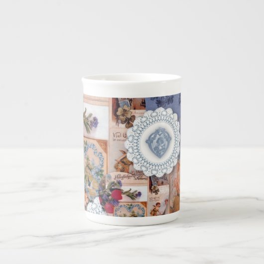 Victoriaans Bone China Mok (Voorkant)