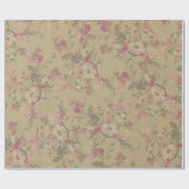  Victoriaans boomstambloemen Fancy Cadeaupapier (Vlak)