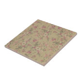  Victoriaans boomstambloemen Fancy Tegeltje (Zijkant)