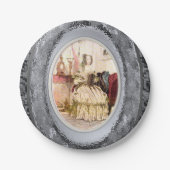 Victoriaans borden papier papieren bordje (Voorkant)