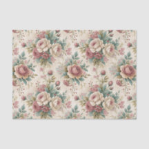 Victoriaans botanisch chintz Engels roospatroon