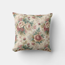 Victoriaans botanisch chintz Engels rozenpatroon
