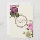  Victoriaans botanische roze & krottenwijk Kaart (Achterkant)