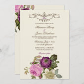  Victoriaans botanische roze & krottenwijk Kaart (Voorkant / Achterkant)