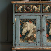 Victoriaans botanische William Morris Style Eenhoo Tissuepapier