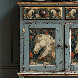 Victoriaans botanische William Morris Style Eenhoo Tissuepapier