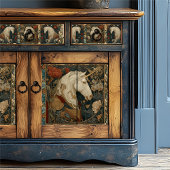 Victoriaans botanische William Morris Style Eenhoo Tissuepapier