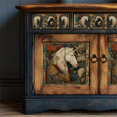 Victoriaans botanische William Morris Style Eenhoo Tissuepapier