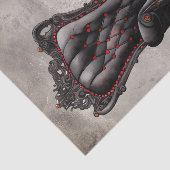 Victoriaans Boudoir | Antiek garderobe Parlor Stoe Tissuepapier (Detail)