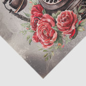 Victoriaans Boudoir | Antiek Gold Roos Telefoon Tissuepapier (Detail)