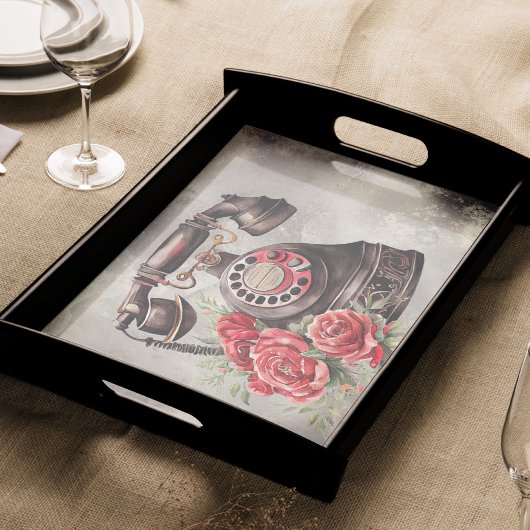 Victoriaans Boudoir | Antiek Gold Roos Telefoon Tissuepapier