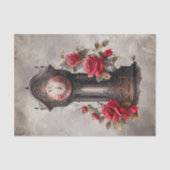 Victoriaans Boudoir | Antiek grootvaders klok Tissuepapier (Voorkant)