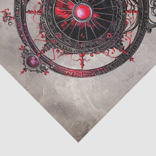 Victoriaans Boudoir | Antiek hemelastrolabium Tissuepapier (Detail)