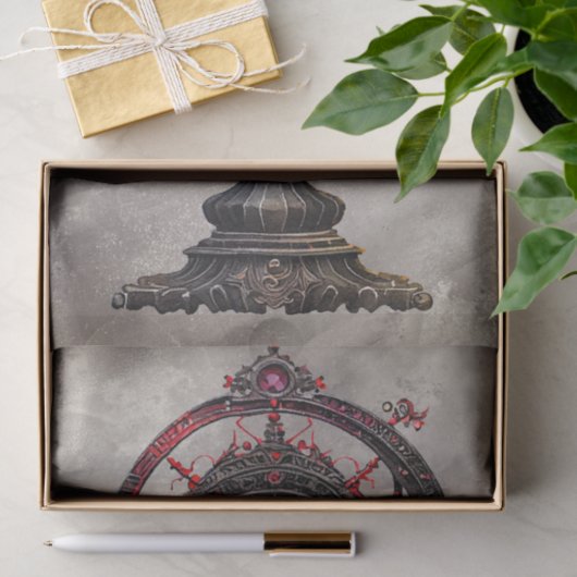 Victoriaans Boudoir | Antiek hemelastrolabium Tissuepapier (Geschenk)