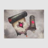 Victoriaans Boudoir | Antiek Magic Scroll met Pare Tissuepapier (Voorkant)