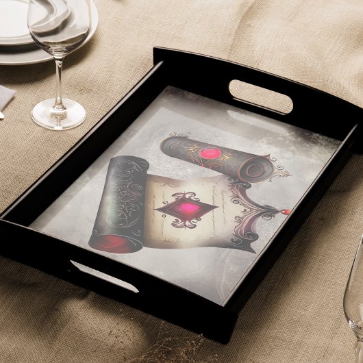 Victoriaans Boudoir | Antiek Magic Scroll met Pare Tissuepapier