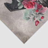 Victoriaans Boudoir | Antiek Muziek Roos Grote Pia Tissuepapier (Detail)