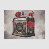 Victoriaans Boudoir | Antiek Muziek Tafelblad Radi Tissuepapier (Voorkant)