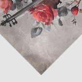 Victoriaans Boudoir | Antiek muziekviool en Rozen Tissuepapier (Detail)