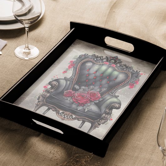 Victoriaans Boudoir | Antiek Rozen fauteuil Tissuepapier