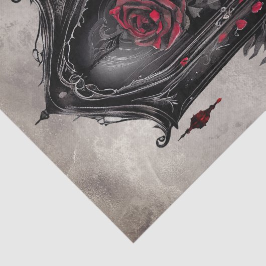 Victoriaans Boudoir | Antiek Rozen kledingkast Tissuepapier (Detail)