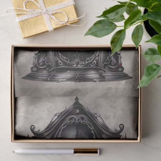 Victoriaans Boudoir | Antiek Rozen kledingkast Tissuepapier (Geschenk)