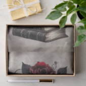 Victoriaans Boudoir | Antiek Spellingboeken met Ro Tissuepapier (Geschenk)