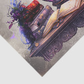 Victoriaans Boudoir | Antiek Tovenaarsbureau in Pa Tissuepapier (Detail)