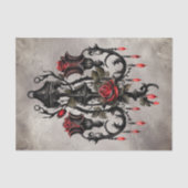 Victoriaans Boudoir | Oud Crystal Chandlier Licht Tissuepapier (Voorkant)