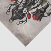 Victoriaans Boudoir | Oud Crystal Chandlier Licht Tissuepapier (Detail)