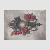 Victoriaans Boudoir | Oude Kaars Muur Sconce Licht Tissuepapier (Voorkant)