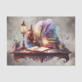 Victoriaans Boudoir | Oude schrijftafel veren penn Tissuepapier (Voorkant)