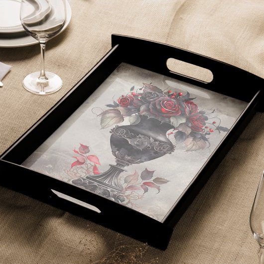 Victoriaans Boudoir | Oude  Vaas en Rode Rozen Tissuepapier