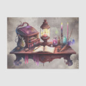 Victoriaans Boudoir | Oude Wizard Spell Caster Des Tissuepapier (Voorkant)