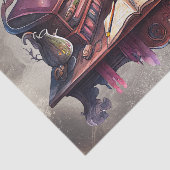 Victoriaans Boudoir | Oude Wizard Spell Caster Des Tissuepapier (Detail)