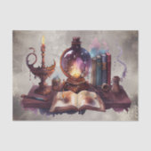 Victoriaans Boudoir | Tovenaar Heks Spellcasting D Tissuepapier (Voorkant)