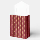 Victoriaans Bourgogne en gouden streep Bedankdoosjes (Geopend)