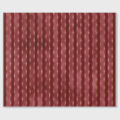 Victoriaans Bourgogne en gouden streep Cadeaupapier (Vlak)