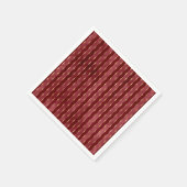 Victoriaans Bourgogne en gouden streep Servet (Hoek)