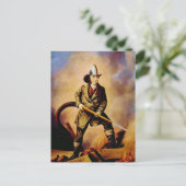 Victoriaans brandweerman "The American Fireman" Briefkaart (Staand voorkant)