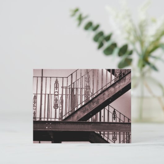 Victoriaans brandweerstand briefkaart (Staand voorkant)