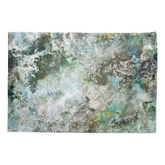 Victoriaans Breath of Spring Design-Green Kussensloop (Achterkant-Links)